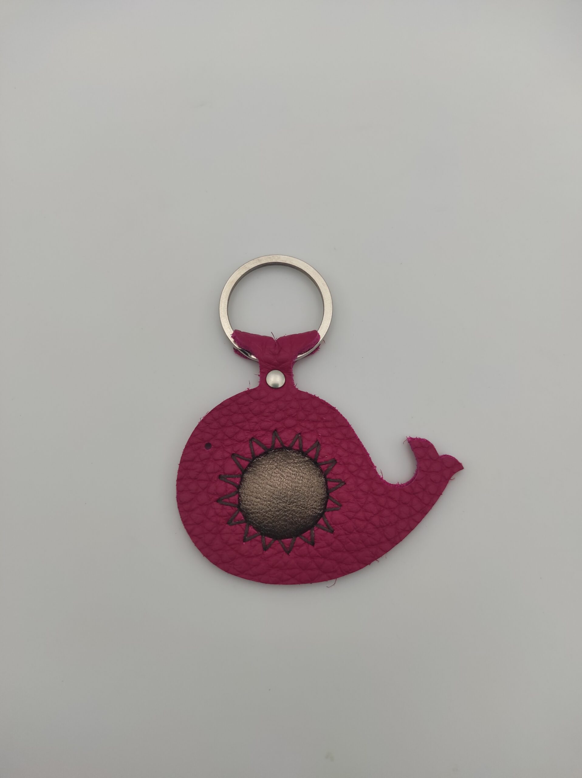 Porte-clé baleine rose