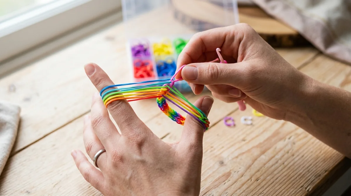 comment faire un bracelet avec des élastiques