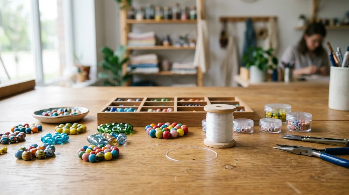 comment faire un bracelet en perles avec fil élastique