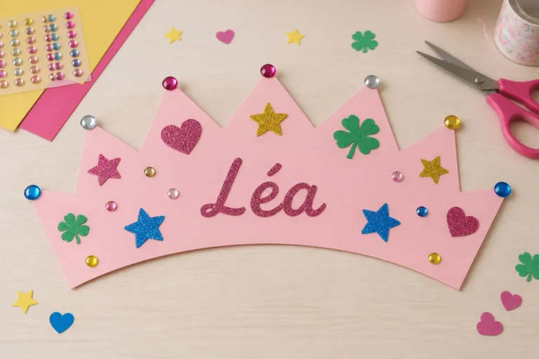 Comment faire une couronne en papier facilement