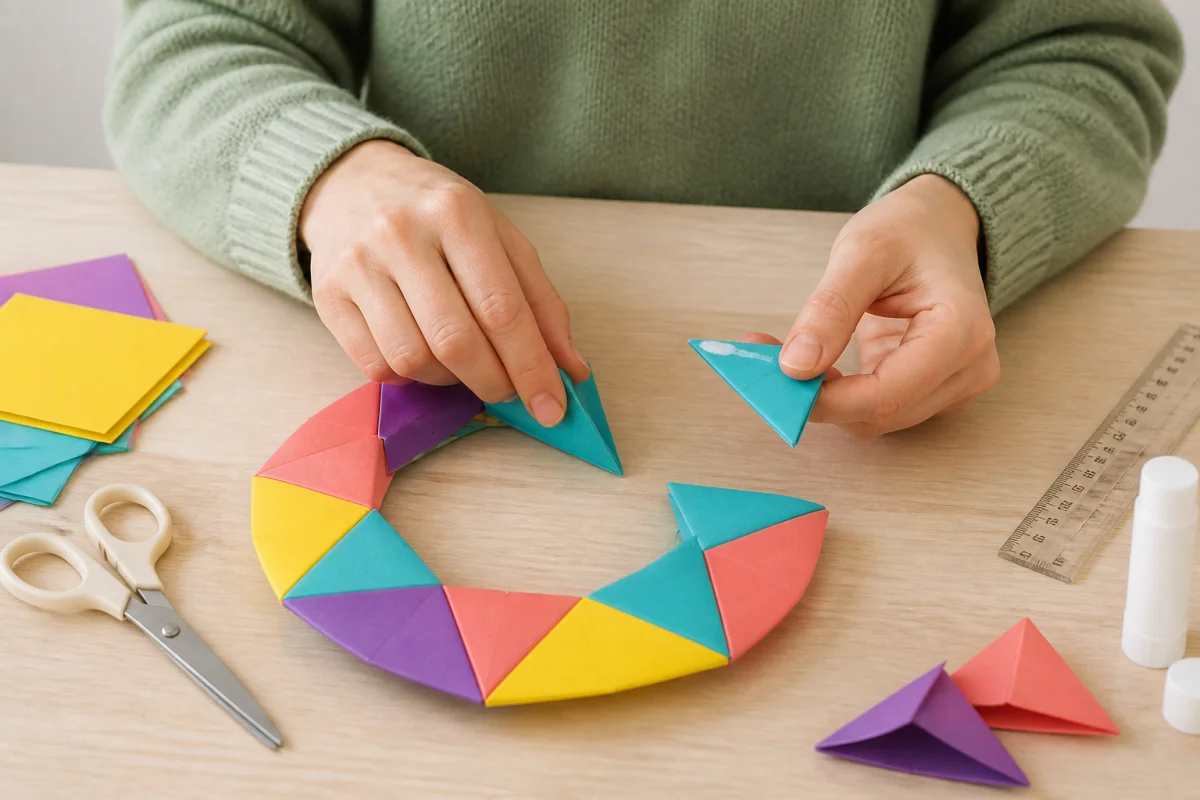 Comment faire une couronne en papier facilement